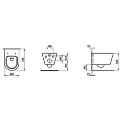 Унитаз подвесной Laufen Kartell Rimless 8.2033.6.000.000.1