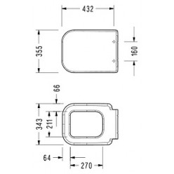 Унитаз подвесной Serel Diagonal DG 10