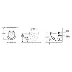 Комплект Villeroy & Boch Subway 6K041001 с кнопкой смыва