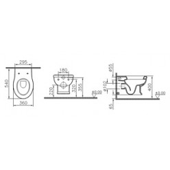 Унитаз подвесной VitrA Efes 5802B003-0075