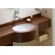 Комплект Комплект VitrA Form 300 9812B003-7203 кнопка хром + Раковина VitrA Arkitekt 6069B003 встраиваемая + Гигиенический душ Lemark Atlantiss LM321