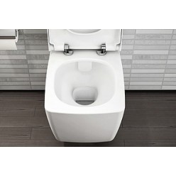 Унитаз подвесной VitrA Metropole 7672B003-6074 с микролифтом, безоободковый