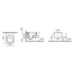 Унитаз подвесной VitrA Metropole 5671B003