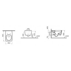 Унитаз подвесной VitrA Metropole 5676B003