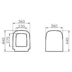 Комплект VitrA S20 9004B003-7204 кнопка хром