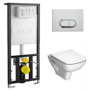 Комплект VitrA S20 9004B003-7204 кнопка хром