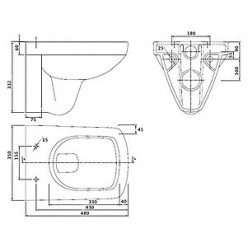 Комплект Система инсталляции для унитазов Grohe Rapid SL 38775001 4 в 1 с кнопкой смыва + Крышка-сиденье IFO Special RP706011300 с микролифтом + Чаша