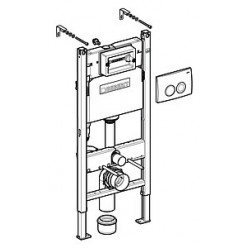 Комплект Унитаз подвесной Jacob Delafon Presquile E4440 + Инсталляция Geberit Duofix Delta 458.124.21.1 3 в 1 с кнопкой смыва + шумоизоляция