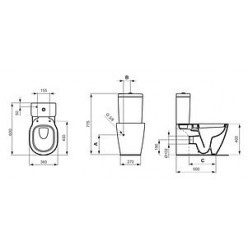 Унитаз-компакт Ideal Standard Connect Space E119501