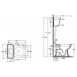 Унитаз приставной Olympia Impero 0211011