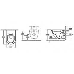 Унитаз подвесной Villeroy & Boch Subway Plus 6600 10R1 alpin