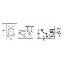 Унитаз подвесной Villeroy & Boch My Nature 5610 10R1 alpin