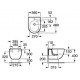 Комплект Биде подвесное Roca Meridian 357246000 укороченное + Система инсталляции для биде Grohe Rapid SL 38553001