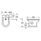 Комплект Биде напольное BelBagno Gala BB1078B + Смеситель Grohe Eurosmart 32929002 для биде + Сифон для биде Geberit 151.108.11.1