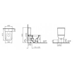 Унитаз-компакт VitrA Pure 9819B003-7200 с микролифтом