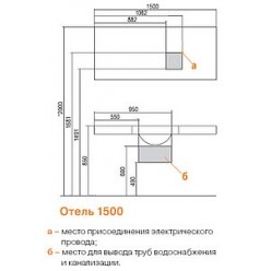 Мебель для ванной Акватон Отель 150