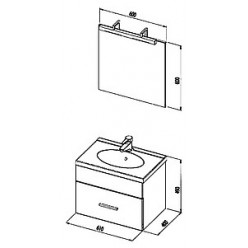 Мебель для ванной Aquanet Данте 60