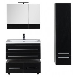 Мебель для ванной Aquanet Верона 90 подвесная черная