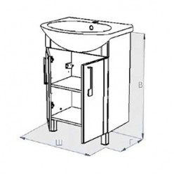 Мебель для ванной Triton Диана 55