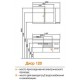 Мебель для ванной Акватон Диор 120 бело-бордовая