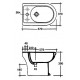 Биде напольное Althea ceramica Marion 26040