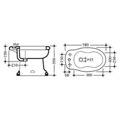 Биде напольное Disegno Ceramica Paolina PA00600301