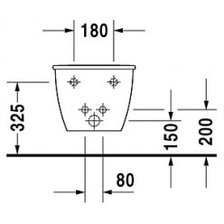 Биде подвесное Duravit Darling new 2249150000