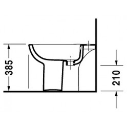 Биде напольное Duravit D-Code 22381000002