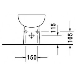 Биде напольное Duravit D-Code 22381000002