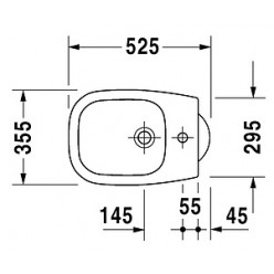 Биде напольное Duravit D-Code 22371000002