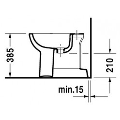 Биде напольное Duravit D-Code 22371000002