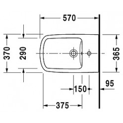 Биде напольное Duravit DuraStyle 228410