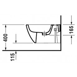 Биде подвесное Duravit Happy D.2 2258150000