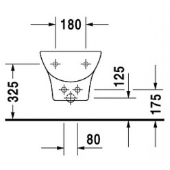 Биде подвесное Duravit Puravida 2247150000