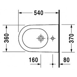 Биде подвесное Duravit Starck 2 2271150000