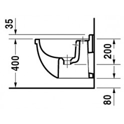 Биде подвесное Duravit Starck 3 2231150000