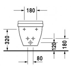 Биде подвесное Duravit Starck 3 2231150000