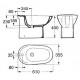 Биде напольное Gustavsberg Basic 15600