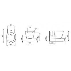 Биде подвесное Ideal Standard Connect E799701