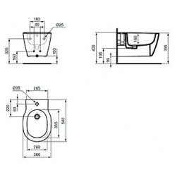 Биде подвесное Ideal Standard Connect E772201