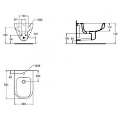 Биде подвесное Ideal Standard Playa J492801