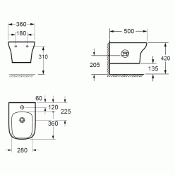 Биде подвесное Imex Grace BH10134