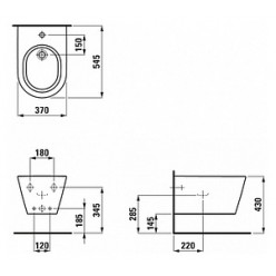 Биде подвесное Laufen Kartell 8.3033.1.000.302.1