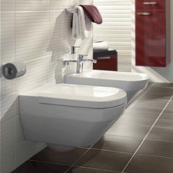 Биде подвесное Villeroy & Boch Sentique 5422 00R1 alpin CeramicPlus