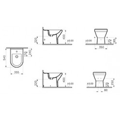 Биде напольное VitrA S50 5325B003-0288