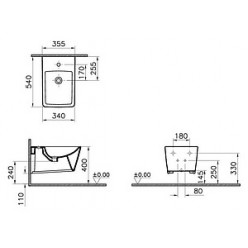 Биде подвесное VitrA T4 4466B003