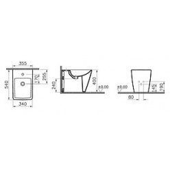 Биде напольное VitrA T4 4467B003-0288