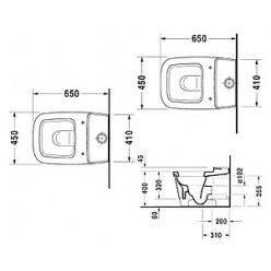 Унитаз-компакт Duravit Esplanade