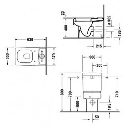 Унитаз-компакт Duravit Vero 2116090000