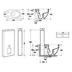 Унитаз-компакт Disegno Ceramica Ovo OV00100001